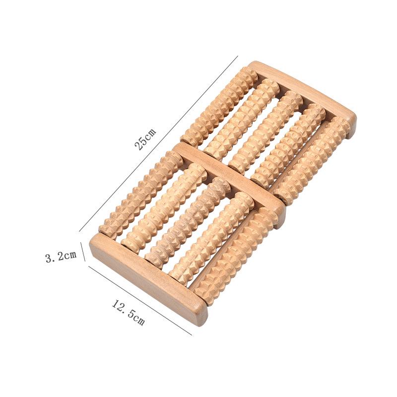 

Большой деревянный шестирядный акупунктурный массажер для ног A type five rows