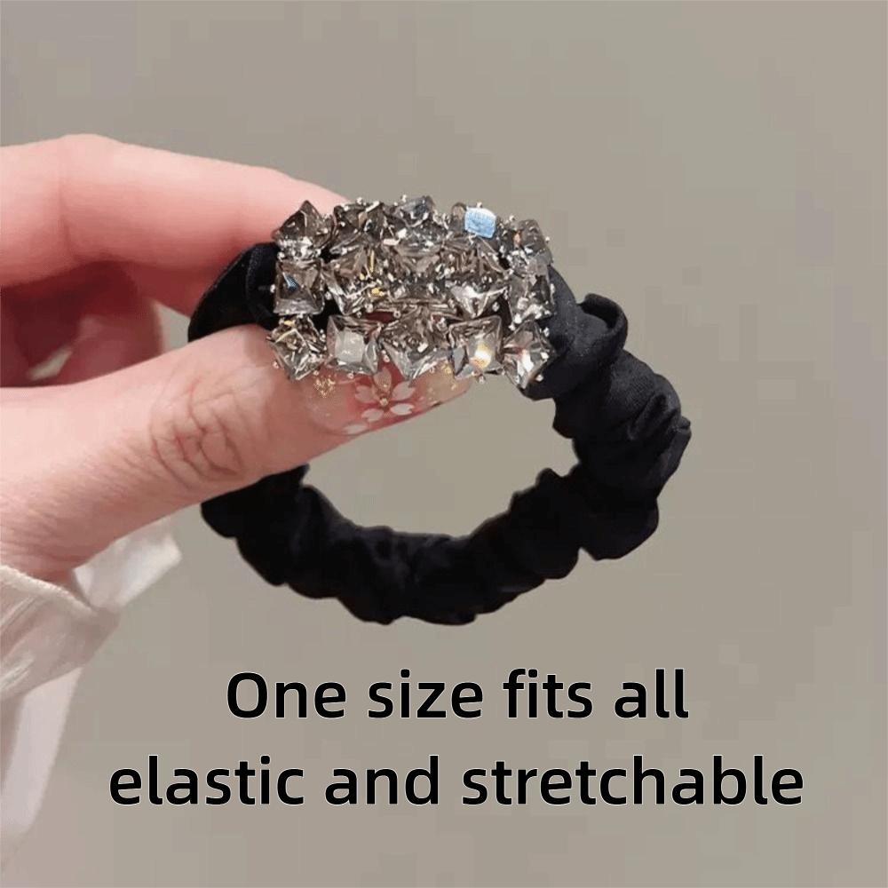 Korean Style Crystal Hair Rope Sparkling Hair Loops Elastic Hair Ties  Tie-Up Hair Accessories