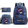 Murder Drones Themed 3-Piece School Set: Backpack Shoulder Bag Pencil Case Teens