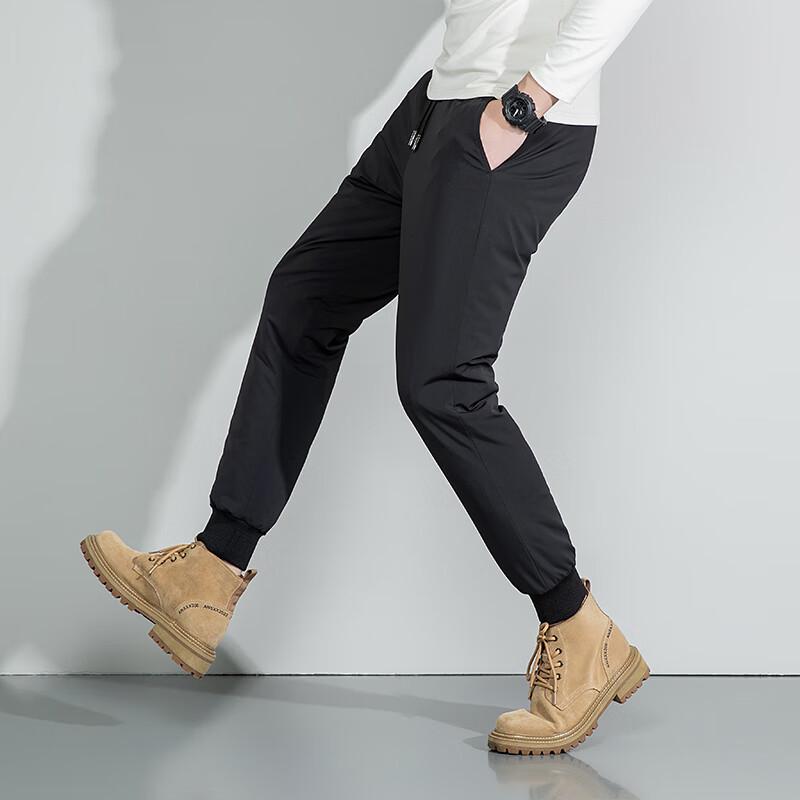 Fengmao Men's Winter Goose Down Jogger Pants