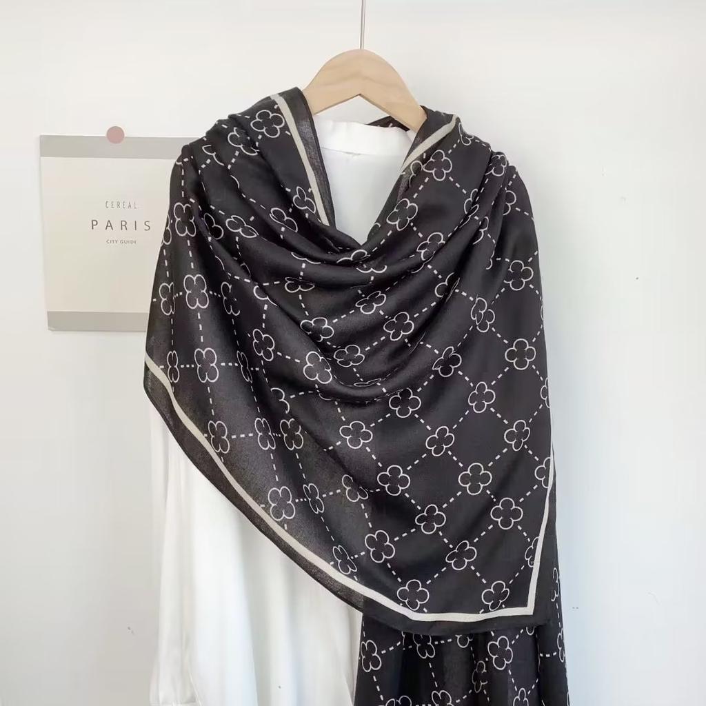 Geometric Chic Satin Scarf - Large, Luxurious Color Block Design - Imitated Silk, Windproof, Versatile Head Wrap & Beach Accessory for Travel Styling