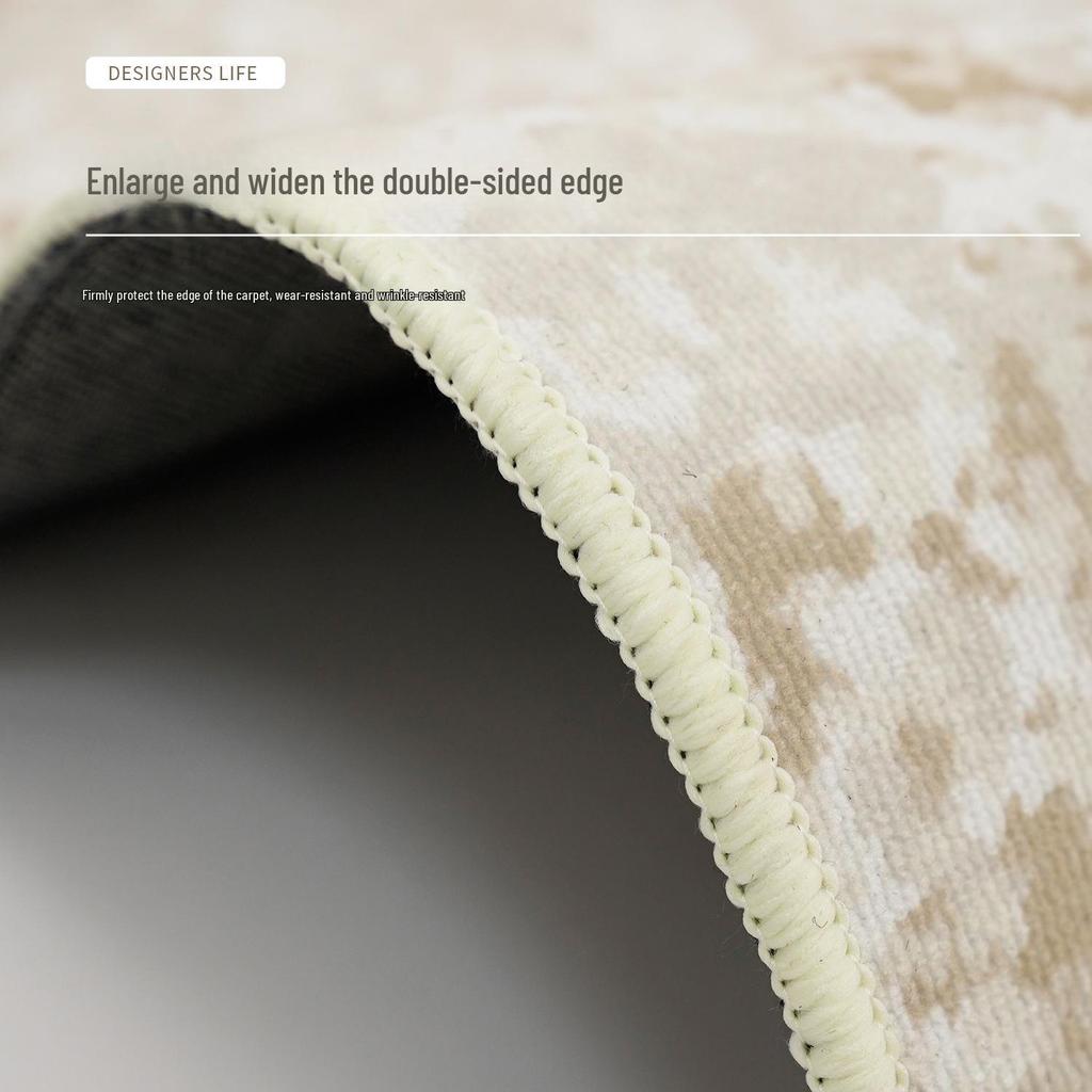 Lux Velvet Loop Wasserdichter Teppich: Cremefarbener Stil für Wohnzimmer, Schlafzimmer oder Sofa.