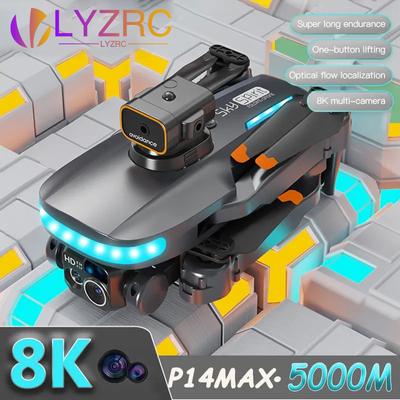 P14 Max Drone 8K HD GPS Professional UAV Intelligent Obstacle Avoidance Foldable Dual Camera Brushless Mini Aircraft 5000M