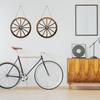 Western Cowboy Party Decorations Vintage Rustic Wagon Wheel Wood Cartwheel Decor for Bar Garage Indoor Outdoor