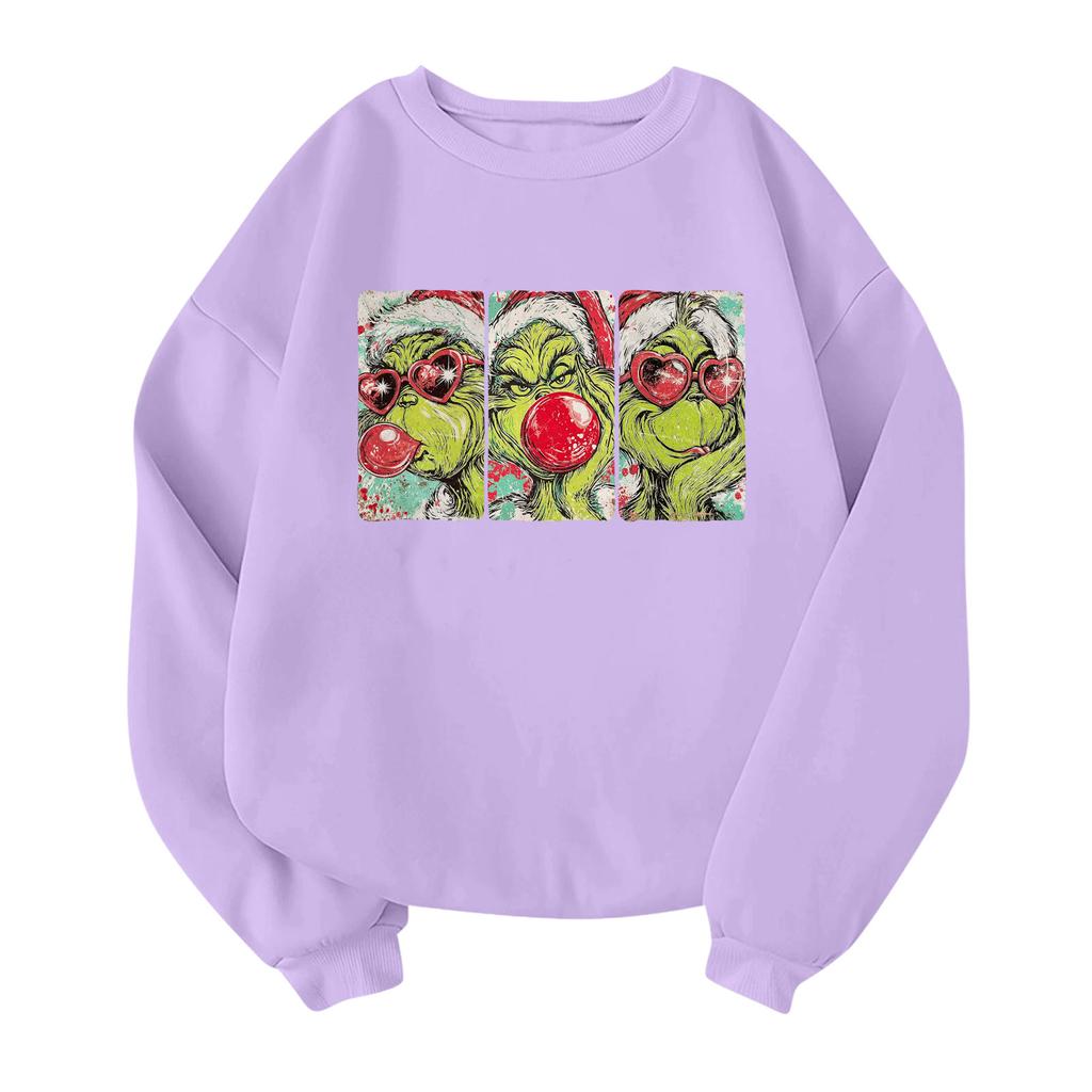Children's Fashionable Lightweight Long-sleeved Round Neck Pullover With Pockets Printed Pullover