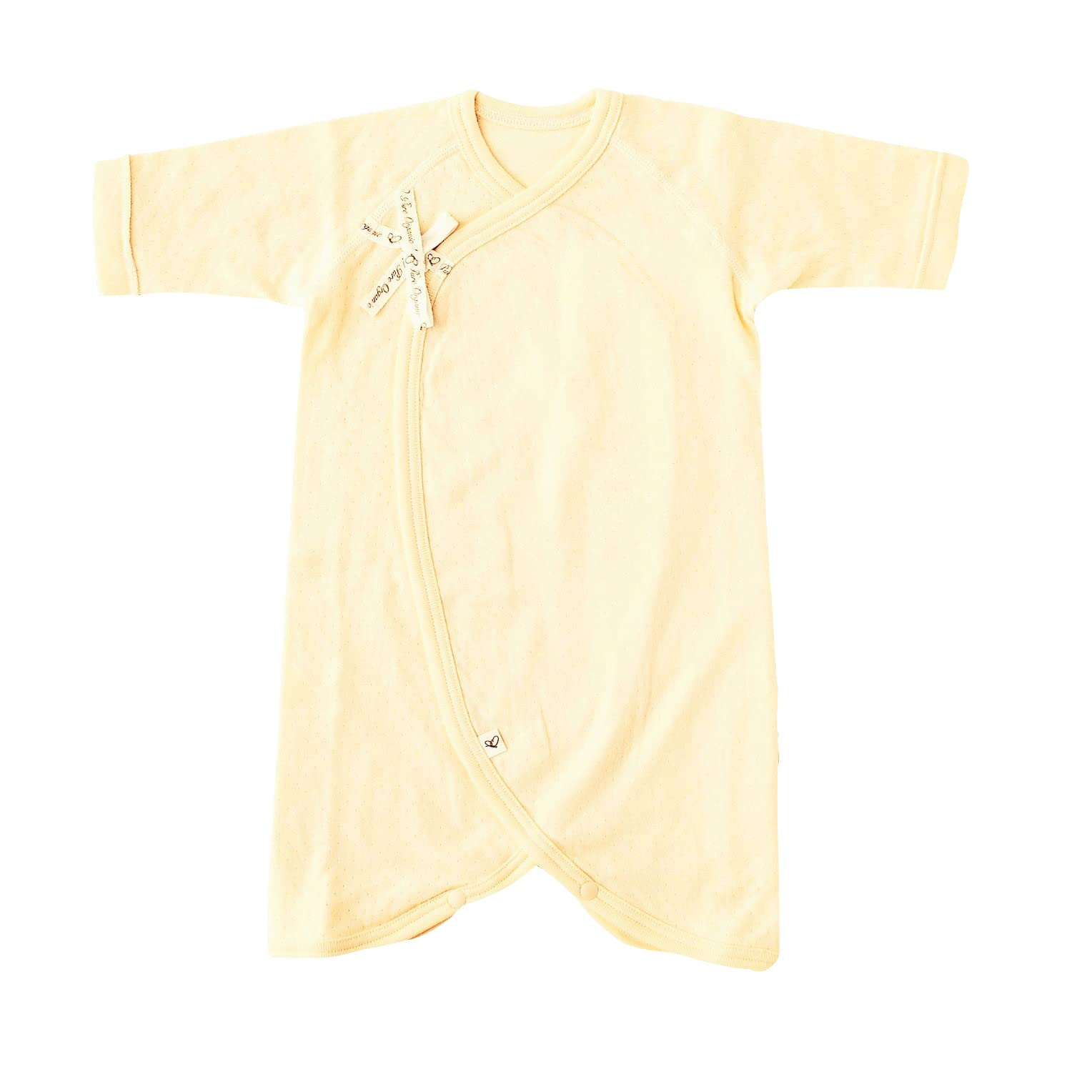 

Pure Organic Newborn Combi Fitted Organic Made in Soft Double Gauze Knit Sizes All Long Sleeve Undershirt, Undershirt, 100% Cotton, Japan, Fabric,