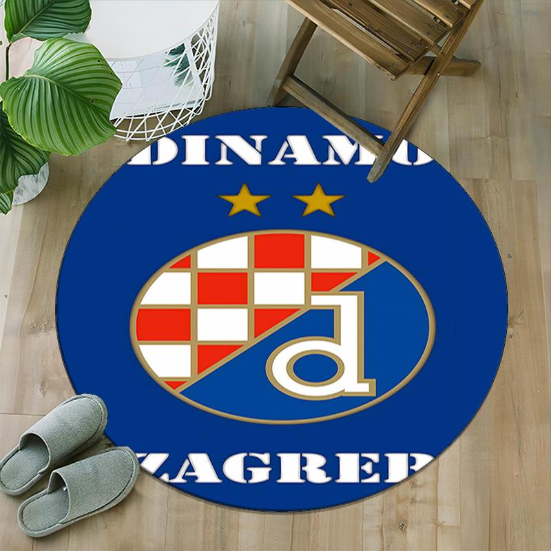 1 pezzo Squadra di Calcio (55) Tappeto Rotondo Stampato Tappeto Rotondo per Sedia Adatto per Camera da Letto Soggiorno Tappeto Decorativo per la Casa