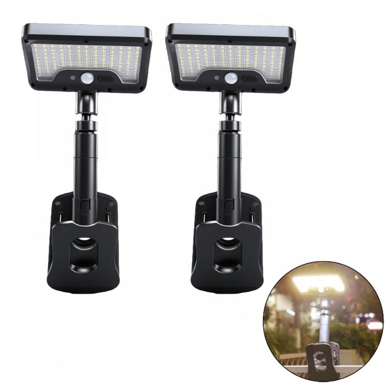 92 LED Solar Motion Sensor Wall Light, IP65 Waterproof Clip-On Solar Lamp for Garden Driveway Camping Outdoor Security
