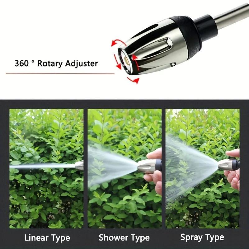 2x Stronger Portable Power Washer - High Pressure Water Gun for Car Washing Plant Watering Durable Plastic Ergonomic No Battery
