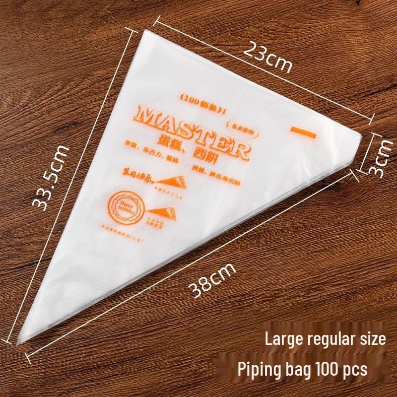 Thickened Disposable Piping & Icing Bags for Cream, Clay, Grout | Small, Medium, Large Sizes