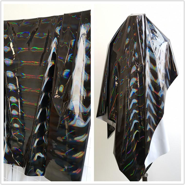 50*145cm Tessuto in Ecopelle Vinilica Lucida e Brillante Morbida Elastica Materiale in PVC Per Abito Tappezzeria