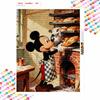 Disney 5D diamond painting set Mickey Mouse baking DIY handmade diamond painting art production diamond decorative painting