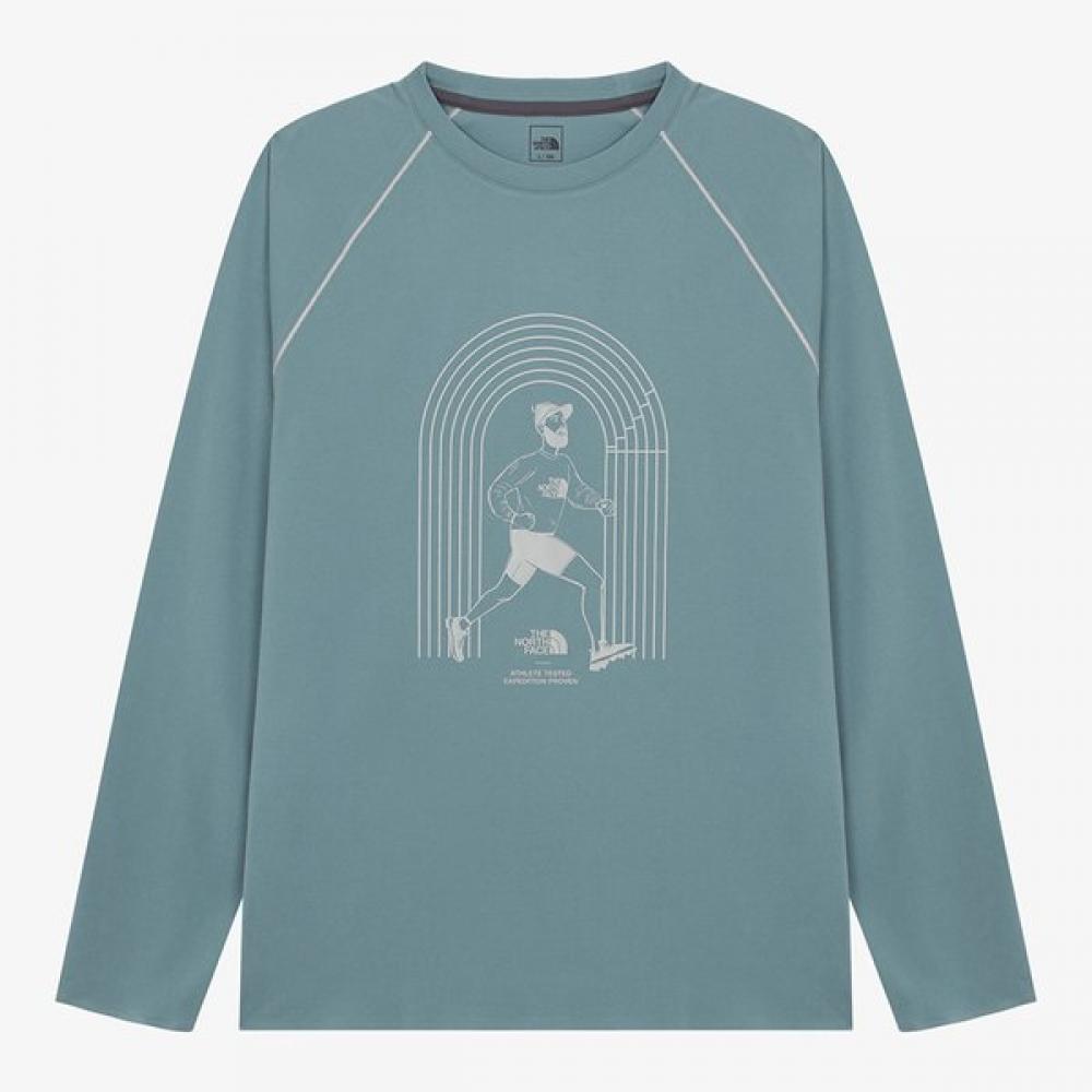 

The NorTh Face Men S Long Sleeve T ShirT Salio GRAYISH BLUE/090