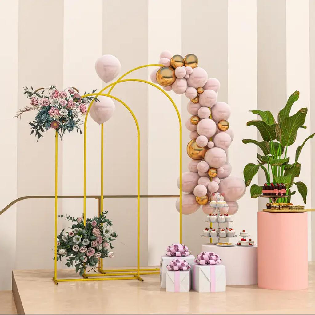 Cross-Border Metal Balloon Arch Stand for Weddings & Parties