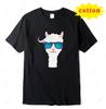 Interesting Novel Alpaca Cartoon Print Pattern Hip Hop Cool Street Wear Fashion Casual Summer Unisex Unisex Universal Tshirt