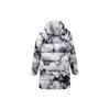 Anta Comprehensive Training Series Full Print Logo Zip Hooded Thickened Warm Mid-Length Down Jacket Unisex Outerwear White 152317901-1
