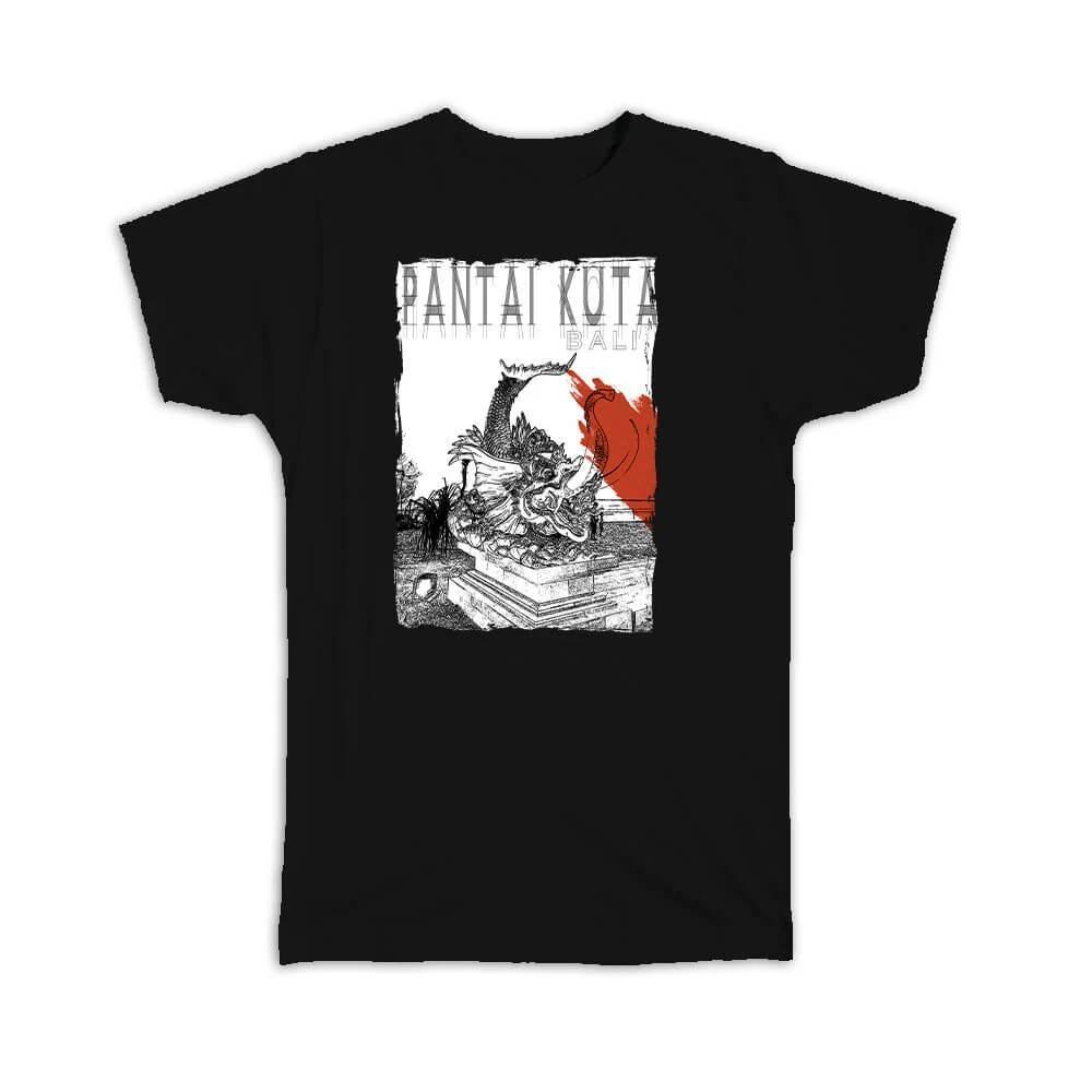 Gift T-Shirt : Bali Pantai Kuta Indonesia Artistic L