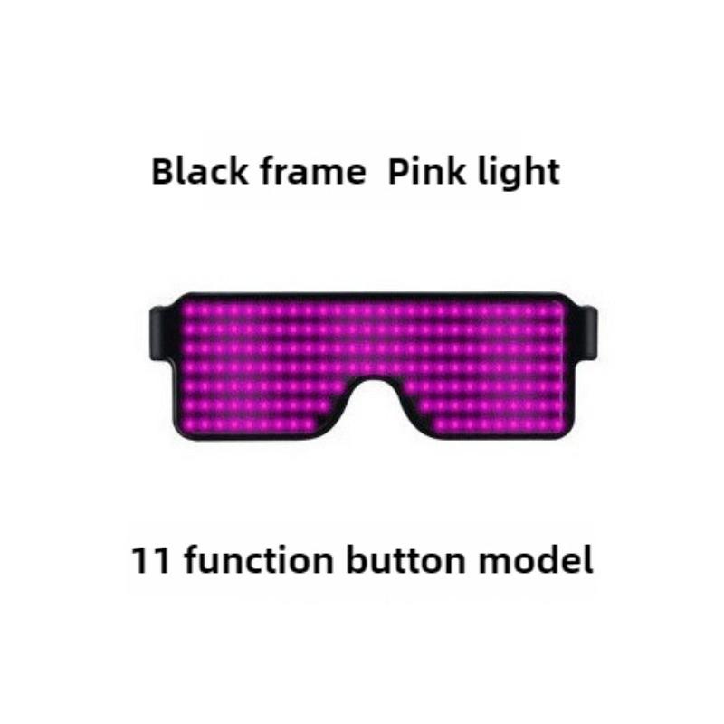 Luminous Glasses Christmas Party Atmosphere Decoration Rechargeable LED Props Stage Dynamic Glasses