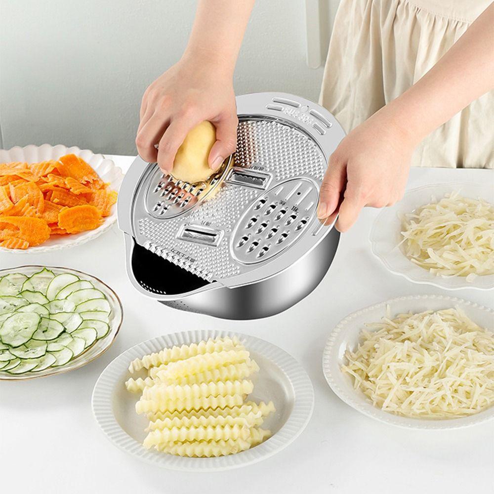 Stainless Steel Vegetable Washing Basket Reusable Rice Washing Basin  Salads Making
