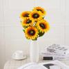 18inch Artificial Sunflowers Bouquet Fake Silk Flowers for Garden Autumn Decoration Home Floral Arrangement Wedding Decor