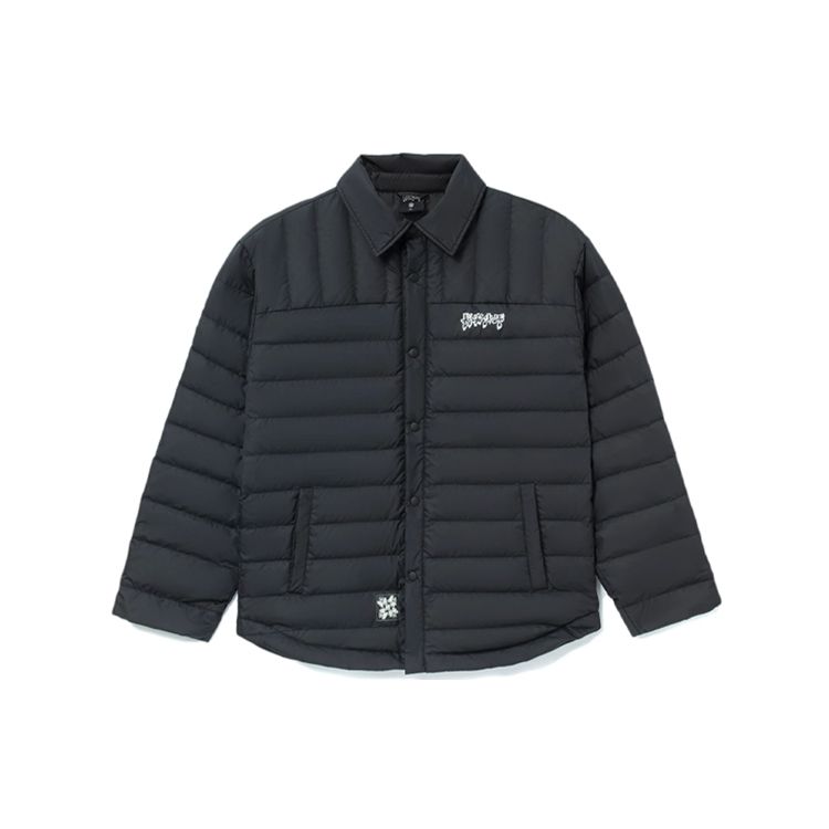 Li Ning Badfive Changan Youth Theme Loose Collar Down Jacket Men Outerwear Black AYMR489-1