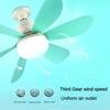 30W/40W Household Intelligent Flower Shaped Fan Light E27 Children's Bedroom Small Silent Fan Lamp With Remote Control
