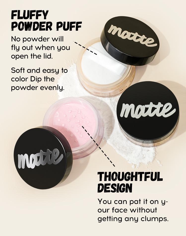 Exclusive 5-Piece Matte Foundation & Loose Powder Beginner Makeup Set