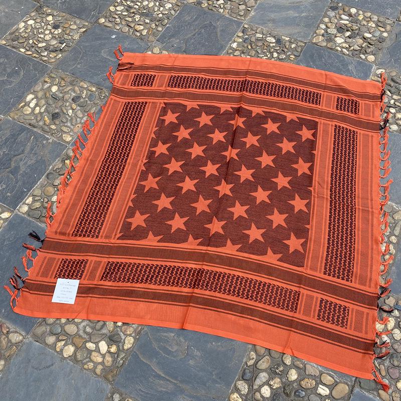 Military Camouflage Tassel Scarf - Outdoor Arab Shawl, Headscarf for Spring & Summer