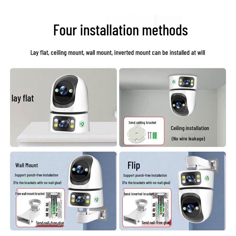 Sharpeye 10MP Dual-Lens Indoor 360° PTZ WiFi Security Camera