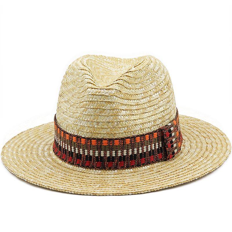 Sunscreen Hat Casual Vacation Jazz Straw Straw Hat Western Cowboy Hat Beach Visor Hat Summer Spot