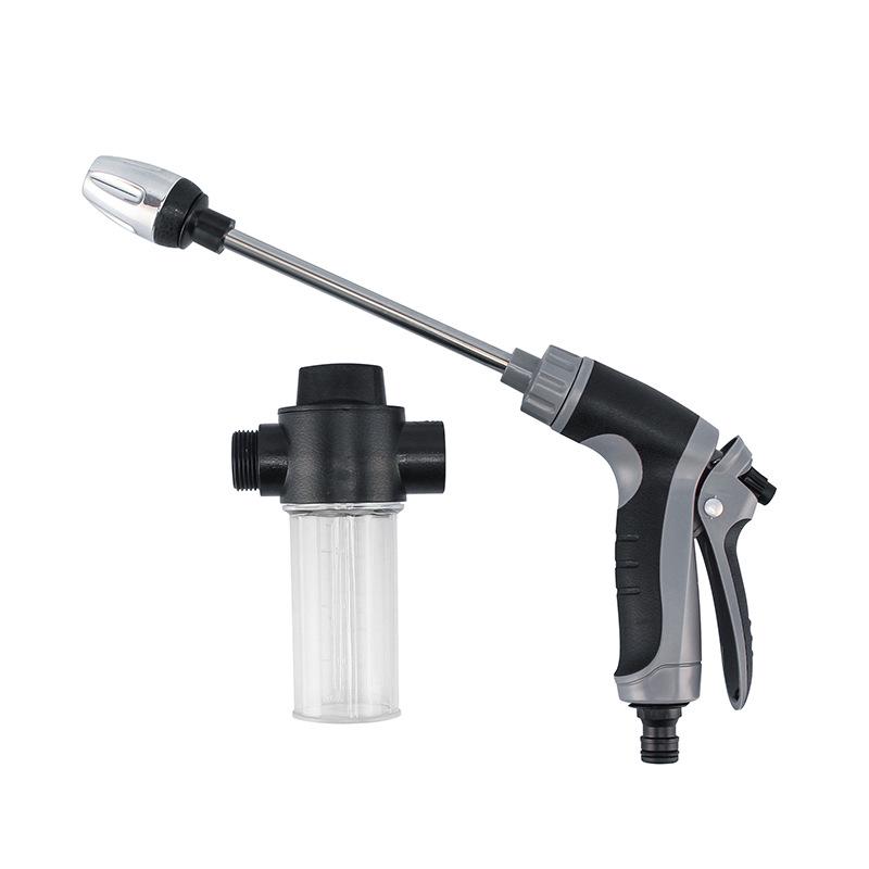 T8 Rubber-Coated High-Pressure Spray Gun for Gardening, Landscaping, and Car Wash