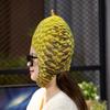 Fruit Headgear Simulation Durian Hat Cute Funny Cross-dressing Headwear Decorative Selfie Props Cartoon Cosplay Costume Accessories Performance Props