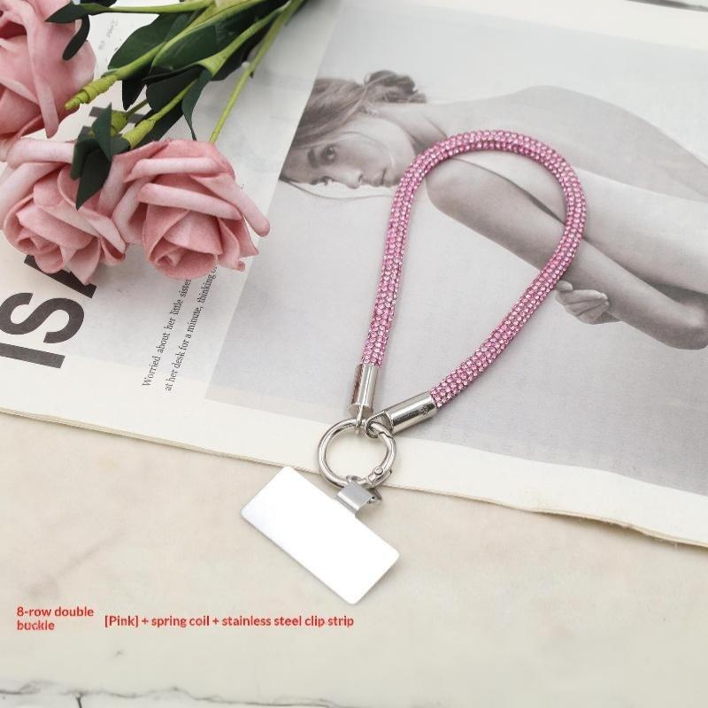 Luxury Glitter  Phone Lanyard Bright Bling Bling Phone Wrist Straps Anti-Lost Wrist Rope Phone Accessories