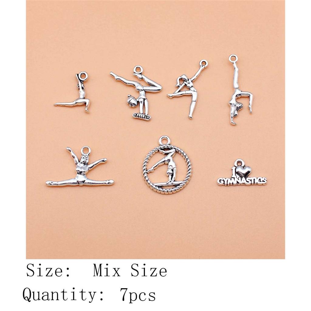 New Year's Day Aesthetic Jewelry Charms Study Sports Mixed Set Charms Pendant Women's Bag Bracelet Pendant
