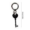 Elegant Love Symbol Keychain Sturdy Alloy Metal Charm Heart Key Ring For Daily Use Gift Anniversary Valentine