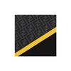 Fendi Monogram Logo FF Pattern Color Block Striped Coated Wristband Canvas And Leather Clutch Men Clutch Black Gray Yellow 7N0110-A9XS-F0R2A