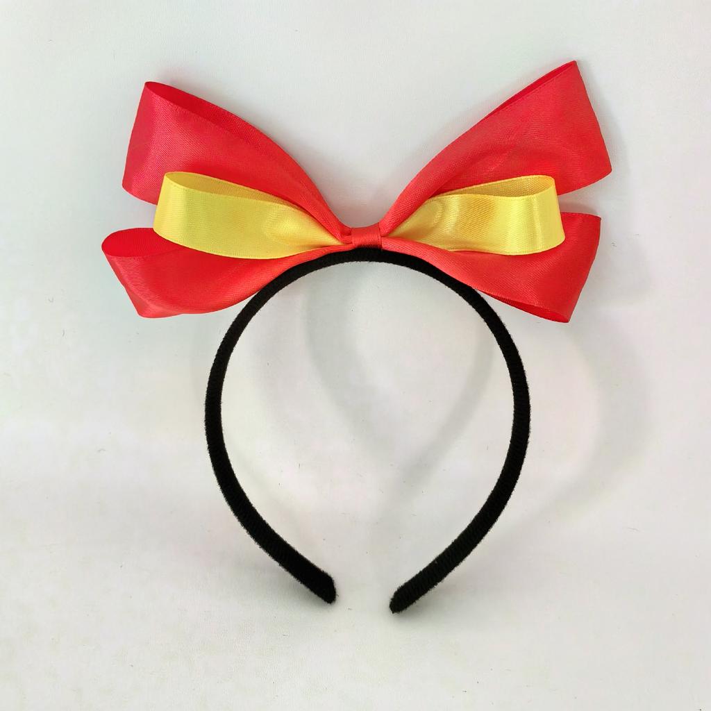 Bow Headband European Cup Fan Flag Cheering World Color Blocked Ribbon Party