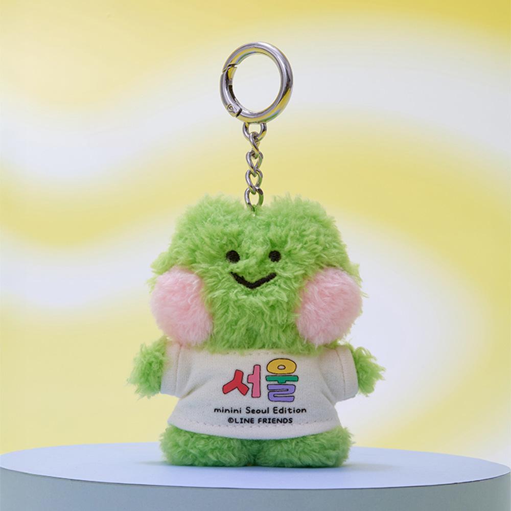LINE FRIENDS MININI City Edition Lenini Seoul T-shirt Doll Keyring