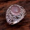 Rose Quartz Ring, Gemstone Jewelry, Statement Jewelry,Handmade Jewelry, Silver Ring