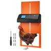 Porta Automática para Galinheiro, Porta para Galinheiro Alimentada por Bateria com Temporizador e Configuração Manual, Segurança Anti-Aperto, Liga de Alumínio Durável