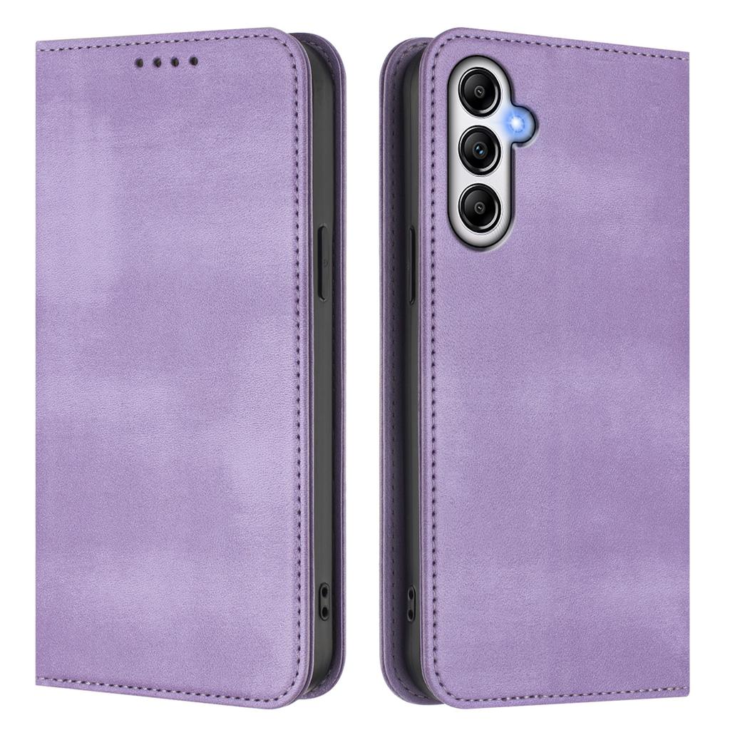 For Samsung Galaxy A25 5G (Global) (161.0 X 76.5 X 8.3mm) Wallet Cases Retro Texture RFID Blocking Leather Phone Cover