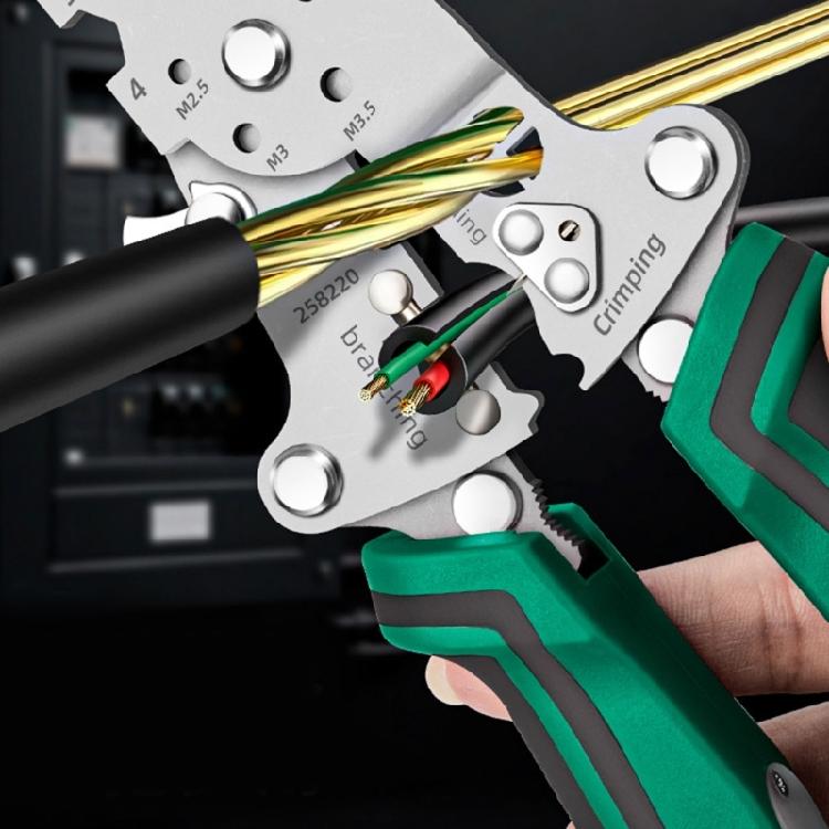 Voltage Testing Electrician Stripping Cutter for Household Maintenance Electrical Work Cable Wire Cutting and Stripping