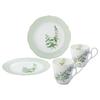 Noritake Mug Plate 375cc 22cm English Herbs Microwave Safe 2 pieces 2 pieces Bone China & (Pair Set) Mug Plate Mug Plate M9715/4942