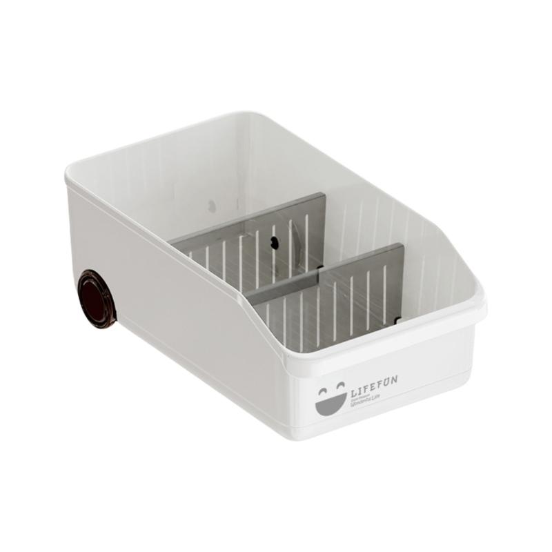 Space Saving Cabinet Organizers With Sliding Wheels Easy Access Drawer Style Storage Box For Small Spaces