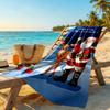 Christmas Beach Towel Quick-Dry Soft Microfiber Comfortable Lightweight Suitable for Swimming, Gym, Camping, Yoga Vacation