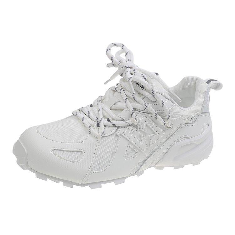 Retro leather German training shoes women's 2025 spring and summer new breathable mesh breathable flat bottom lace-up casual shoes hiking shoes