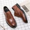 Spring new Brock carved leather shoes breathable casual business dress wedding shoes
