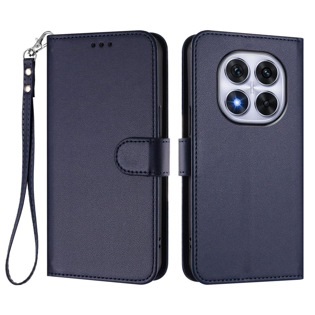 For Xiaomi Redmi Note 14 Pro 4G Leather Case Wallet Stand Phone Cover with Wrist Strap