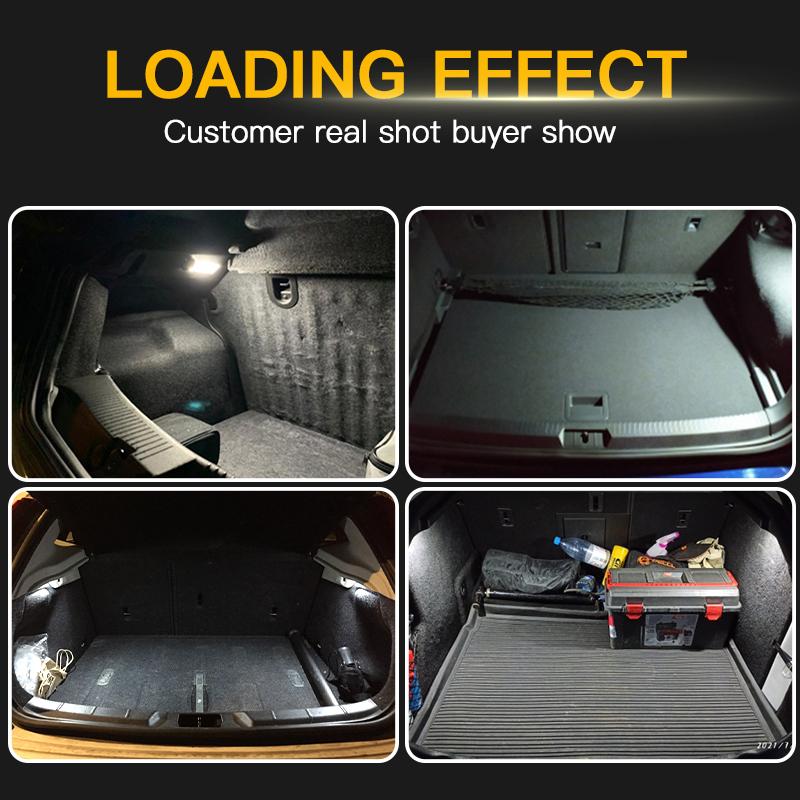 2PCS LED Courtesy Luggage Trunk Boot Light Footwell Welcome Door Lamp For Volvo V40 V40CC V60 S60 S80 XC40 XC60 XC90 Error Free