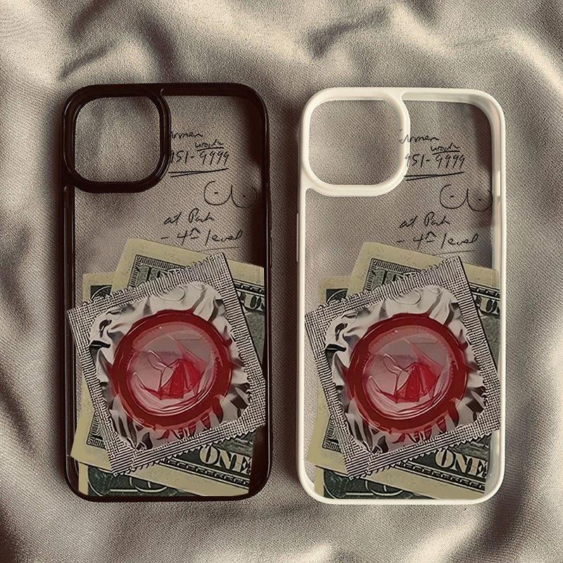 Funny Guilty Treasure Phone Case for IPhone 16 15 14 13 12 11 Pro Max Mini XS SE2 7 Plus XR Y2K Shockproof Transparent Cover Bag